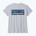 Жіноча трекінгова футболка Patagonia P-6 Logo Responsibili-Tee біла 4