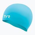 Шапочка для плавання дитяча TYR Wrinkle-Free Silicone turquoise