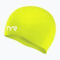 Шапочка для плавання дитяча TYR Wrinkle-Free Silicone limelight
