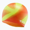 Шапочка для плавання дитяча TYR Tiedye Silicone Multicolor Jr lime/multi