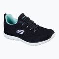 Кросівки тренувальні жіночі SKECHERS Summits Leopard Spot black/aqua 7