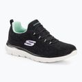 Кросівки тренувальні жіночі SKECHERS Summits Leopard Spot black/aqua