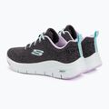 Кросівки тренувальні жіночі SKECHERS Arch Fit Comfy Wave black/lavender 3