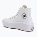 Кеди жіночі Converse Chuck Taylor All Star Move Platform Leather white 3