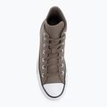 Кеди Converse Chuck Taylor All Star Faux Leather Hi classic taupe/dark matter 5