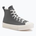 Кеди жіночі Converse Chuck Taylor All Star EVA Lift Platform Leather sharkskin/warm quarry/egret