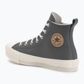 Кеди жіночі Converse Chuck Taylor All Star EVA Lift Platform Leather sharkskin/warm quarry/egret 3