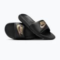 Шльопанці чоловічі Nike Victori One Slide black/metalic gold 5