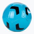 М'яч футбольний Nike Pitch Training light blue fury/black/white розмір 4 2
