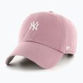 Кепка 47 Brand MLB New York Yankees Base Runner CLEAN UP mauve
