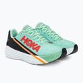 Черевики для бігу HOKA Rocket X eggshell blue/black 5