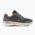 Кросівки чоловічі SKECHERS Go Walk Arch Fit Idyllic charcoal/white/orange 2