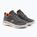 Кросівки чоловічі SKECHERS Go Walk Arch Fit Idyllic charcoal/white/orange 4