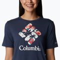 Футболка трекінгова жіноча  Columbia Bluebird Day Relaxed nocturnal heather/lakeshore flora 4