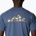 Футболка трекінгова чоловіча Columbia Tech Trail Graphic dark mountain heather/summits 7 graphic 3
