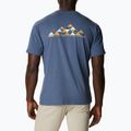 Футболка трекінгова чоловіча Columbia Tech Trail Graphic dark mountain heather/summits 7 graphic 4