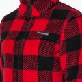Кофта трекінгова жіноча Columbia West Bend Full Zip red lily check print 3