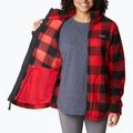 Кофта трекінгова жіноча Columbia West Bend Full Zip red lily check print 9