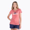 Футболка трекінгова жіноча Columbia Daisy Days Graphic dark coral heather/seek outdoors