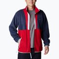 Кофта трекінгова чоловіча Columbia Back Bowl Full Zip collegiate navy/mtn red/sky blue 3