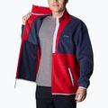 Кофта трекінгова чоловіча Columbia Back Bowl Full Zip collegiate navy/mtn red/sky blue 5