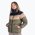 Пуховик жіночий Columbia Puffect Color Blocked stone green/beach/black