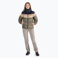 Пуховик жіночий Columbia Puffect Color Blocked stone green/beach/black 5