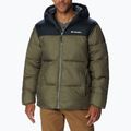 Пуховик чоловічий Columbia Puffect Hooded stone green/black