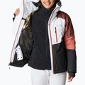 Куртка лижна жіноча Columbia Snow Slab Blackdot white/shark/dark coral 4