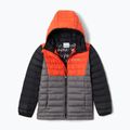 Пуховик дитячий Columbia Powder Lite Hooded city grey/red quartz/black