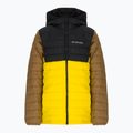 Пуховик дитячий Columbia Powder Lite Hooded laser lemon/black/delta