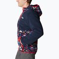 Кофта трекінгова чоловіча Columbia Backbowl Sherpa FZ Hoodie coll navy/coll navy rocky mtn print 3