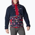 Кофта трекінгова чоловіча Columbia Backbowl Sherpa FZ Hoodie coll navy/coll navy rocky mtn print 4