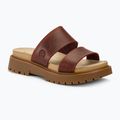 Жіночі шльопанці Timberland Clairemont Way темно-червоні повнозернисті