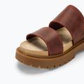 Жіночі шльопанці Timberland Clairemont Way темно-червоні повнозернисті 7