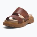 Жіночі шльопанці Timberland Clairemont Way темно-червоні повнозернисті 8