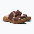 Жіночі шльопанці Timberland Clairemont Way темно-червоні повнозернисті 11