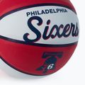 Міні м'яч баскетбольний  Wilson NBA Team Retro Mini Philadelphia 76ers WTB3200XBPHI розмір 3 3