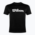 Чоловіча тенісна сорочка Wilson Team Graphic чорний шрифт