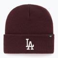 Шапка зимова 47 Brand MLB Los Angeles Dodgers Haymaker dark maroon