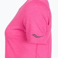 Жіноча бігова футболка Saucony Stopwatch SS fuchsia heather 4