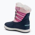 Черевикі зимові дитячі Merrell Snow Bank 5.0 WP navy/pink 3