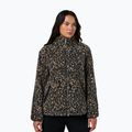 Кофта жіноча Sweaty Betty Plush Contrast Zip Up Fleece brown ink leopard print