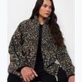 Кофта жіноча Sweaty Betty Plush Contrast Zip Up Fleece brown ink leopard print 4
