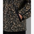 Кофта жіноча Sweaty Betty Plush Contrast Zip Up Fleece brown ink leopard print 6