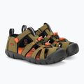 Сандалі дитячі KEEN Seacamp II CNX dark olive/gold flame 4