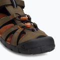 Сандалі підліткові KEEN Seacamp II CNX dark olive/gold flame 7