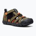 Сандалі підліткові KEEN Seacamp II CNX dark olive/gold flame