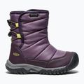 Черевики зимові дитячі KEEN Puffrider WP black plum/daiquiri green