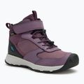 Дитячі туристичні черевики KEEN Skua Mid WP JR black plum/слива perfect